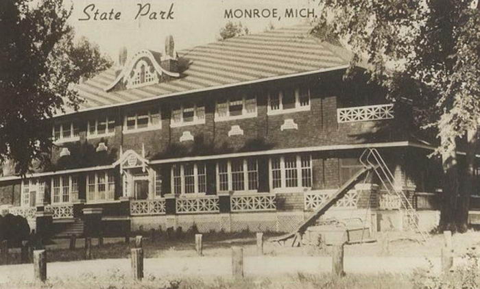 Monroe State Park Dance Pavillion - Old Post Card Photo